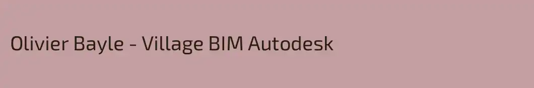 Olivier Bayle - Village BIM Autodesk